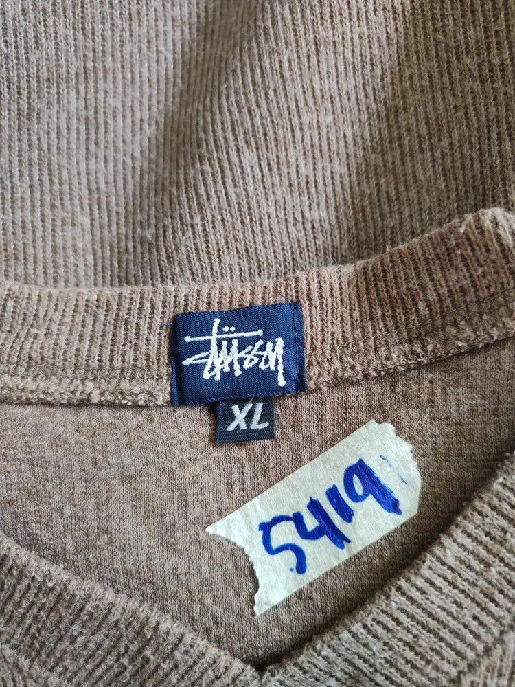 Stussy DL Stussy Brown faded vintage Sweatshirt #5419 Size US XL / EU 56 / 4 - 12 Thumbnail
