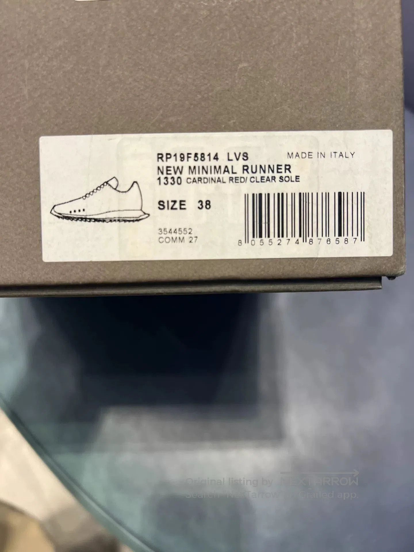 Rick Owens Rick Owens Red Suede Crystal Sole Shoes. Size US 7 / IT 37 - 8 Thumbnail