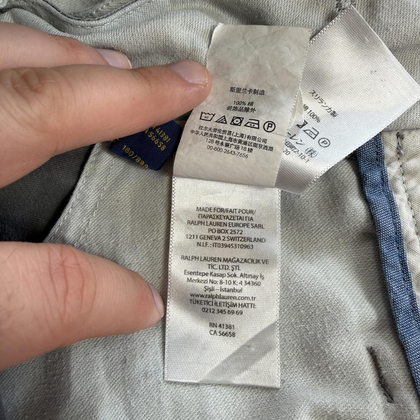 Polo Ralph Lauren Polo Ralph Lauren Slim Fit Polo Chino Pants Gray Mens 34x34 Size US 34 / EU 50 - 9 Thumbnail