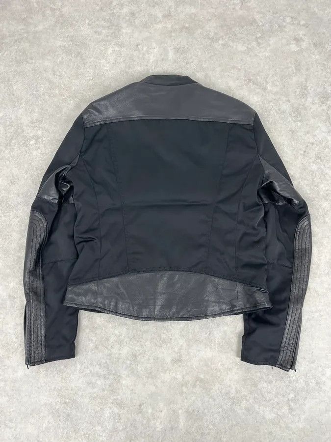 Gianfranco Ferre 2000s Gianfranco Ferré Black Nylon & Leather Bomber Jacket Size US M / EU 48-50 / 2 - 6 Thumbnail