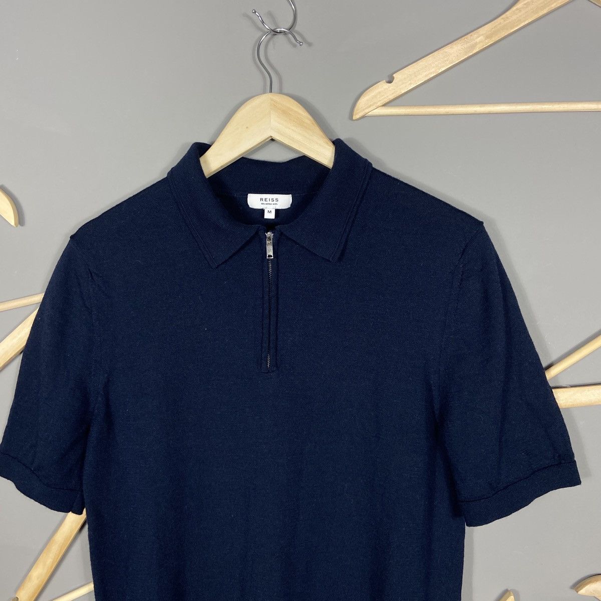 Reiss Reiss wool polo shirt Size US M / EU 48-50 / 2 - 2 Thumbnail