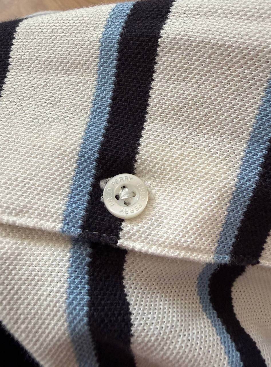 Fred Perry Vintage Fred Perry Striped Polo Shirt Size US L / EU 52-54 / 3 - 4 Thumbnail