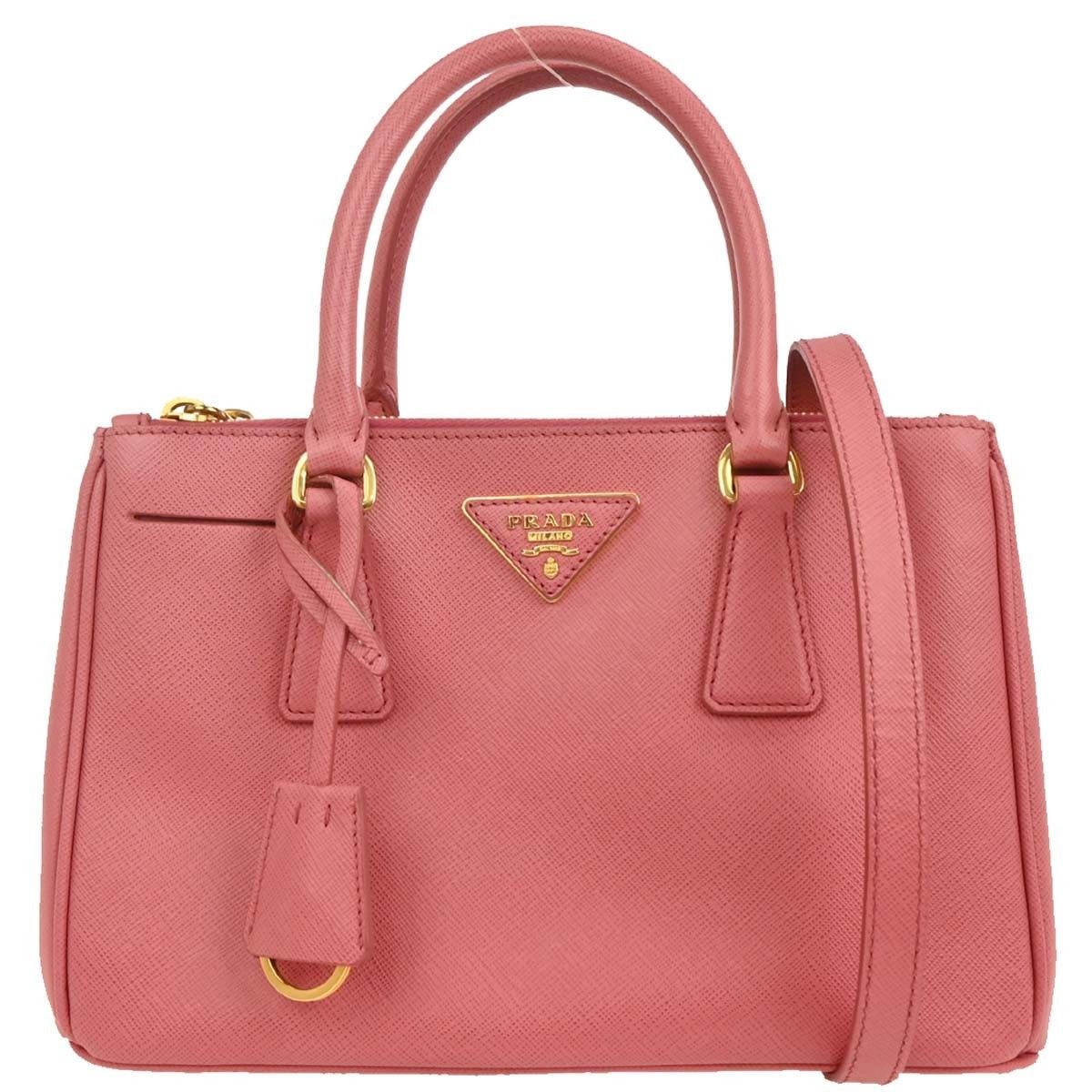 Prada Prada Galleria Double Zip Tote Saffiano Leather Size ONE SIZE - 1 Thumbnail