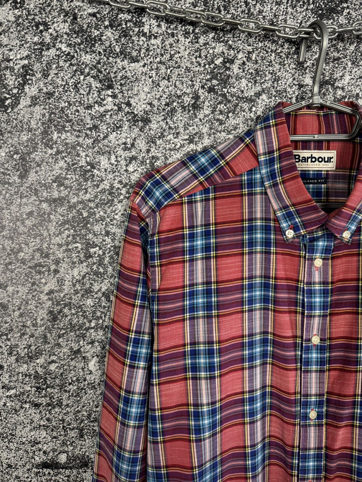 Barbour Barbour Highland Check Tailored Long Sleeve Shirt Button Up Size US L / EU 52-54 / 3 - 3 Thumbnail