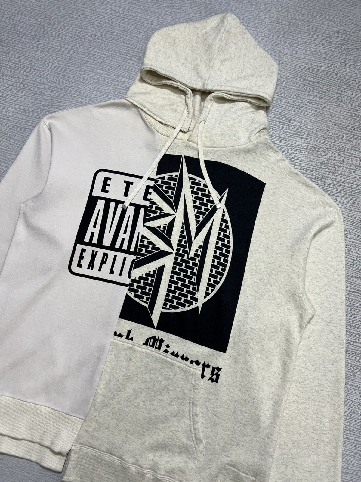 Maison MIHARA YASUHIRO MMY - Oversized Combined Pullover Hooded Sweatshirt Size US S / EU 44-46 / 1 - 4 Thumbnail