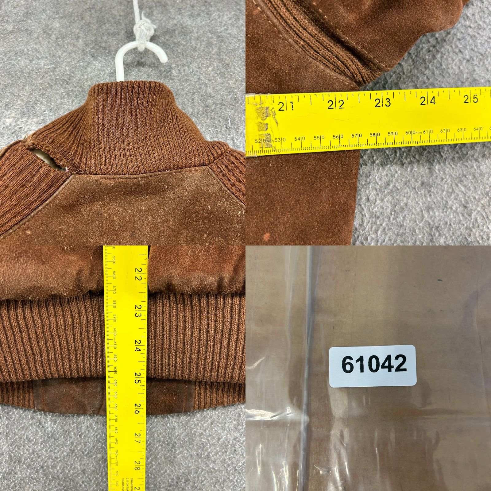 Vintage VINTAGE Condor Leather Jacket Mens 42 Brown Bomber Jacket Full Zip Lined 90s Western Style Size US XS / EU 42 / 0 - 11 Thumbnail