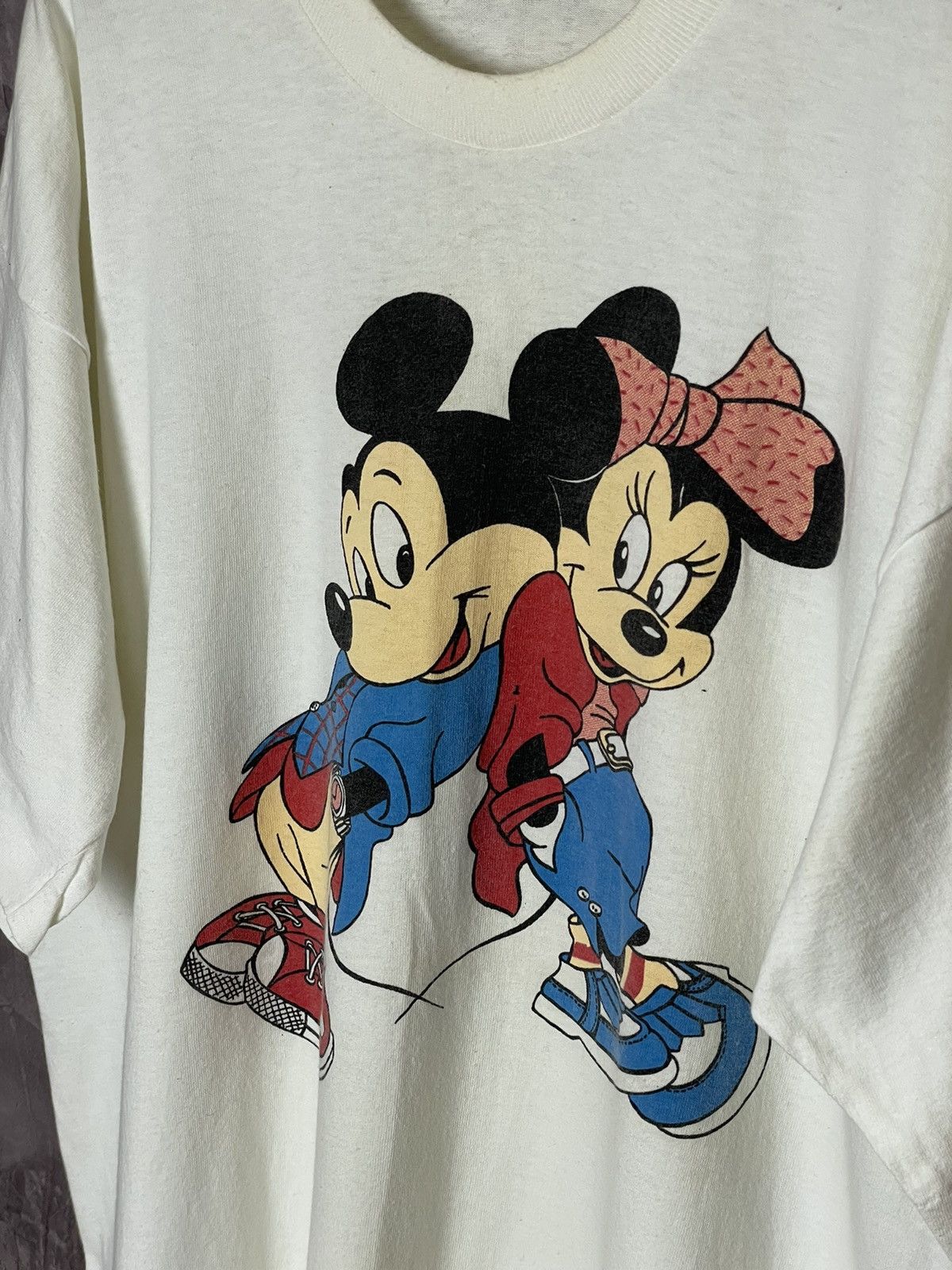 Mickey Mouse × Vintage Mickey Mouse vintage t-shirt single stitched printed Size US XL / EU 56 / 4 - 7 Thumbnail