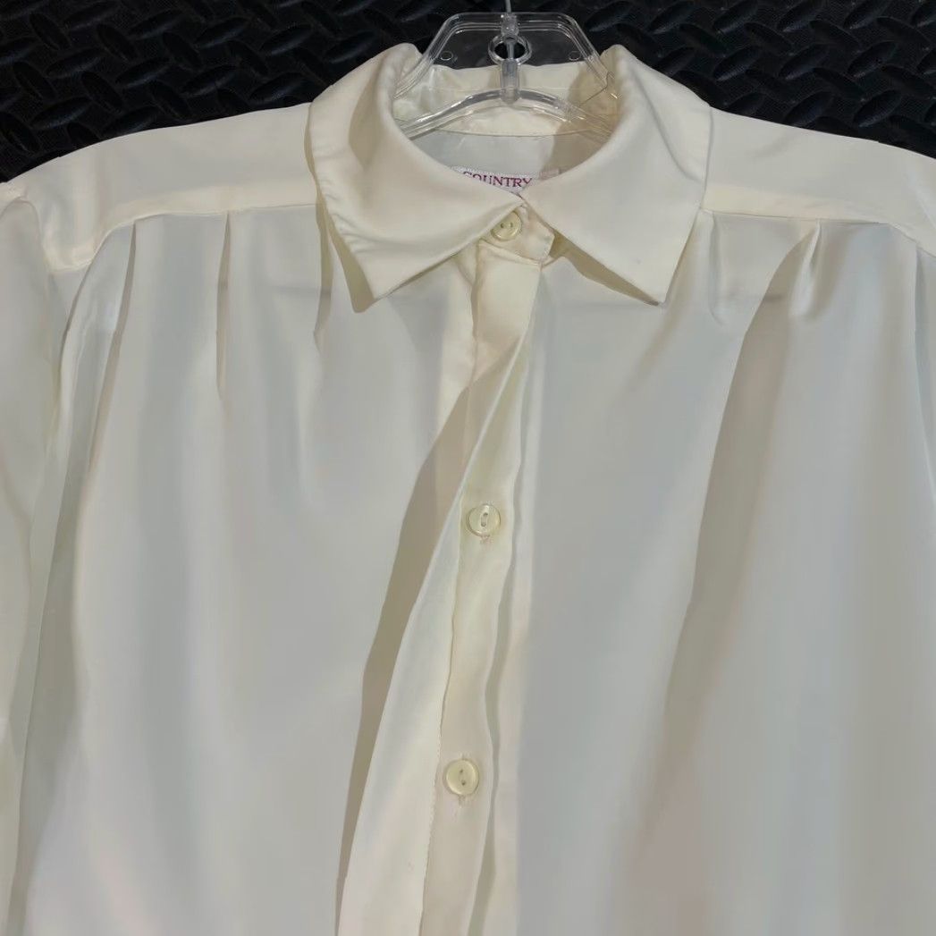 Pendleton VINTAGE Pendleton Women Blouse Shirt Yellow Button Up Long Sleeve Petite 10 Womens Size L / US 10 / IT 46 - 2 Thumbnail