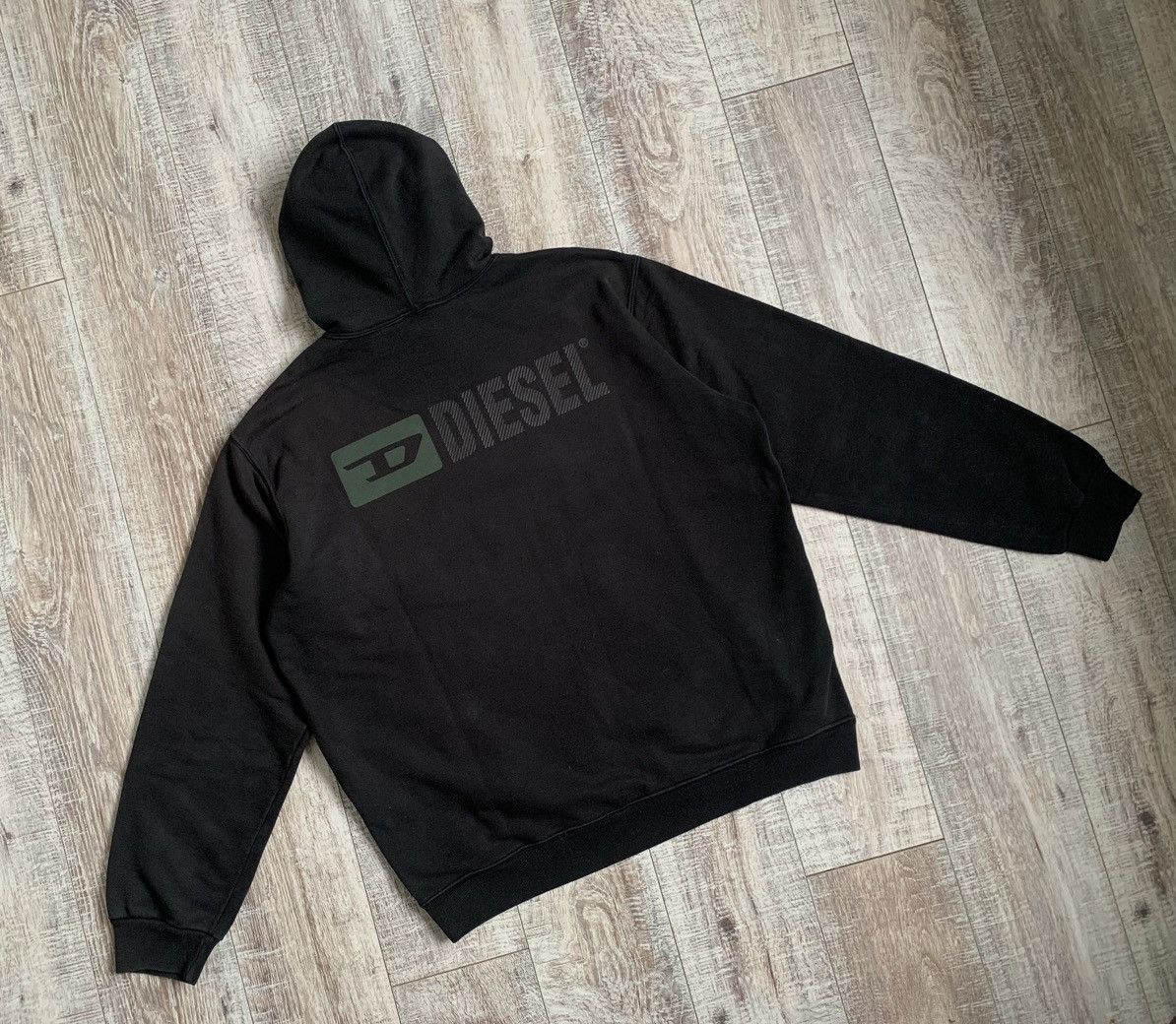 Diesel × Vintage Vintage Y2K Diesel big logo hoodies Size US XL / EU 56 / 4 - 1 Thumbnail