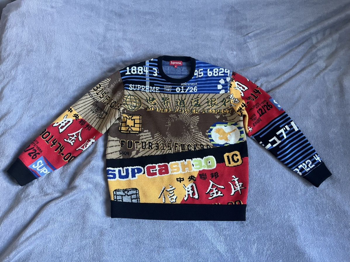 Supreme Supeme Credit Card Sweater Pink SS22 S | Grailed