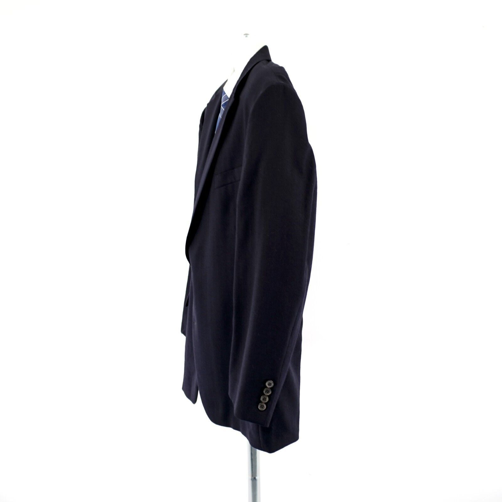 Lauren Ralph Lauren Lauren Ralph Lauren 48L Blue Herringbone Thick Wool Sport Co Size 48L - 5 Thumbnail