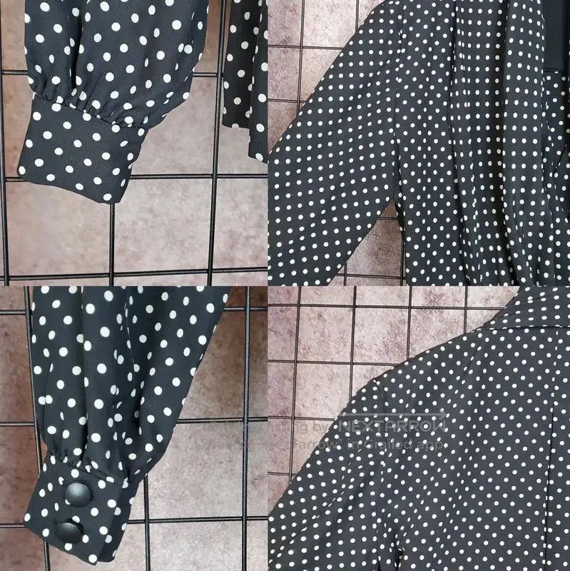 Dior Dior Black Polka Dot Long Sleeve Blouse . Size M / US 6-8 / IT 42-44 - 8 Thumbnail