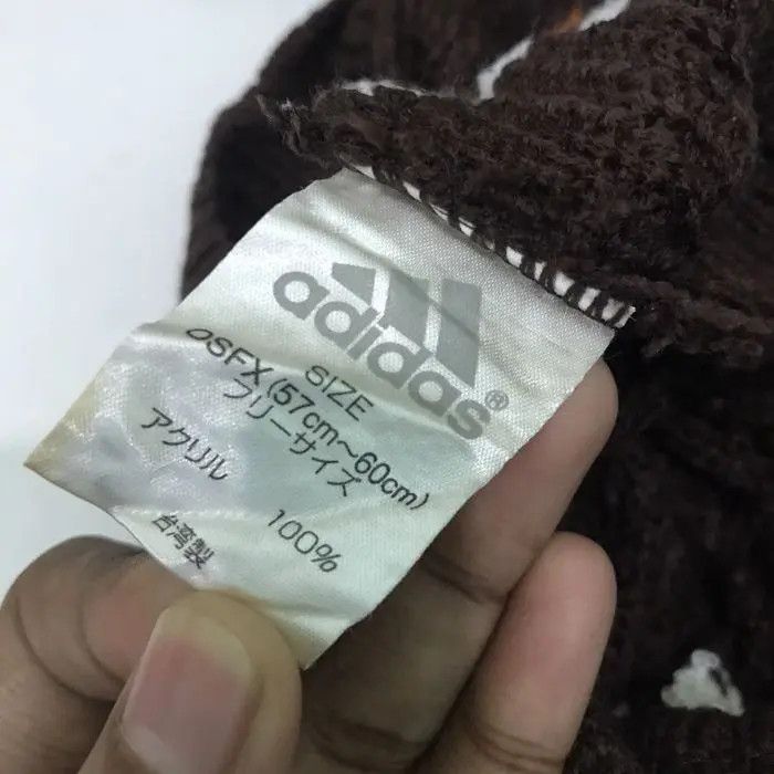 Adidas × Vintage Adidas Stripe Design Beanie Hat Size ONE SIZE - 5 Thumbnail