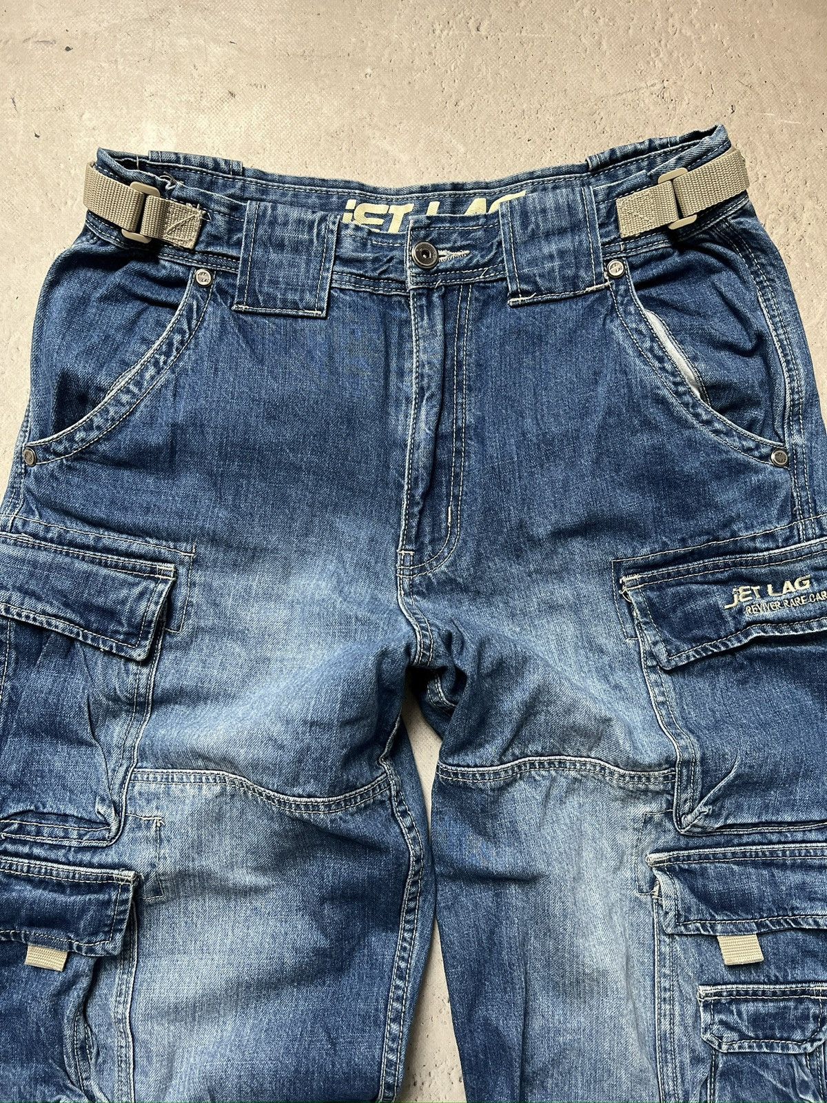 Jet Lag Cargo multipocket distressed baggy pants diesel style Size US 34 / EU 50 - 3 Thumbnail