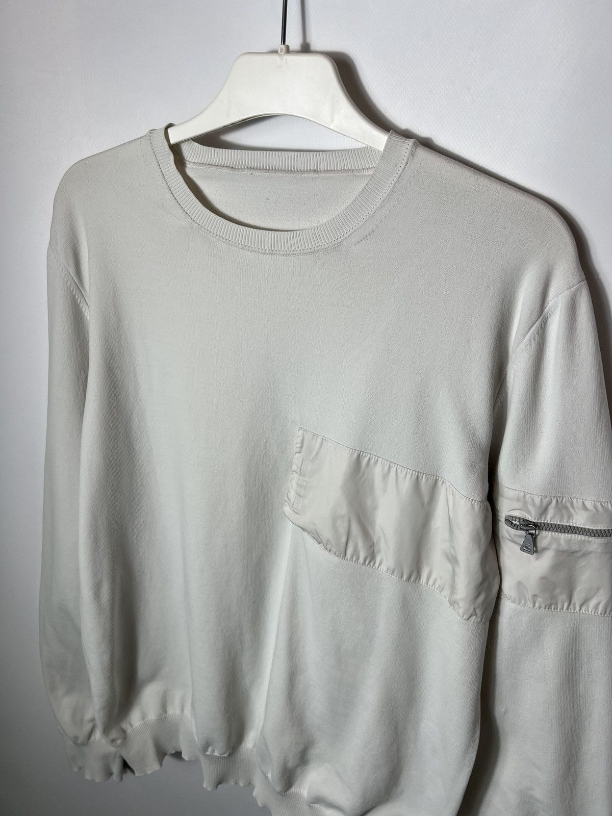 Prada Vintage luxury streetwear y2k Prada Nylon Pocket Sweatshirt Size US M / EU 48-50 / 2 - 2 Thumbnail