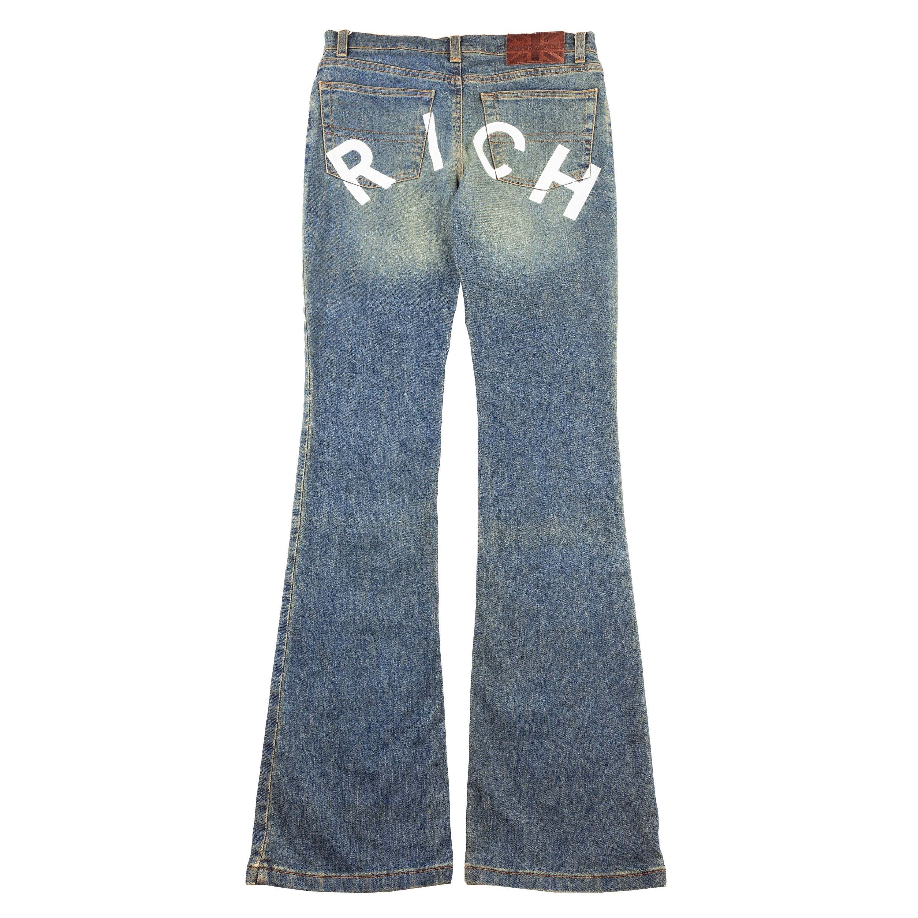 【RICHMOND】the rich white flared jeans John Richmond Jeans In White | ModeSens