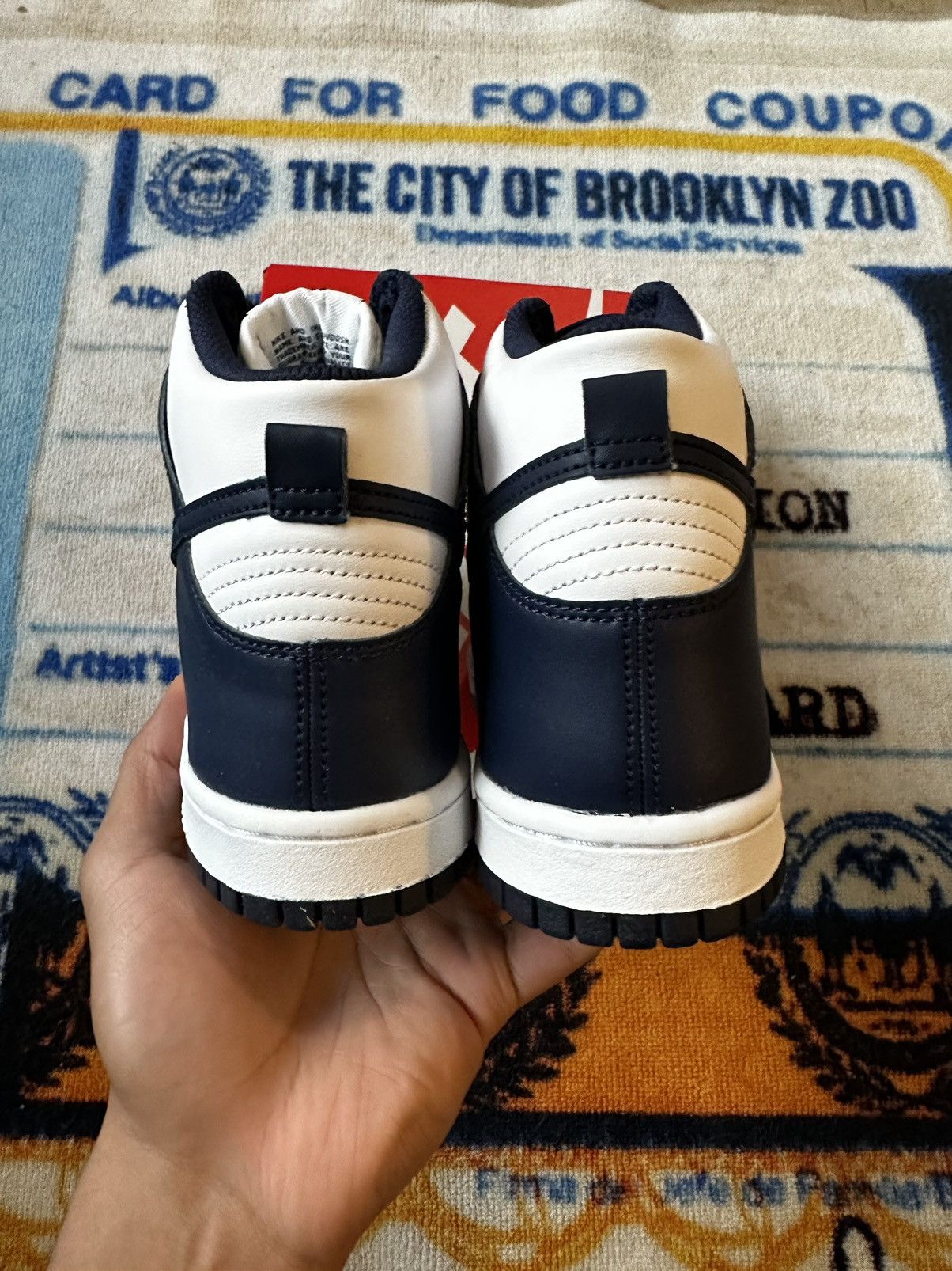 Nike Nike Dunk High Championship Navy Size US 5 / EU 37 - 3 Thumbnail