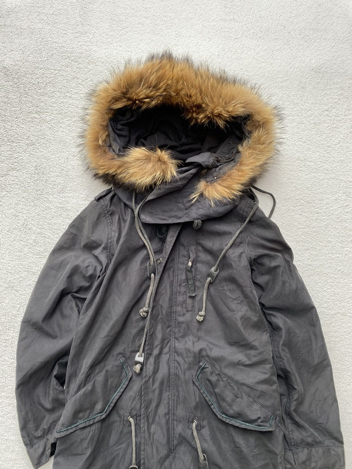 NANO universe 2000s Nano Universe- Fur Parka Gothic Jacket Size S / US 4 / IT 40 - 3 Thumbnail