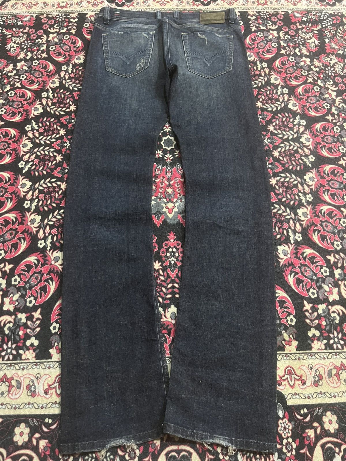 Diesel Black Gold Vintage Diesel “Viker-R-Box” Regular Straight Distress Jeans Size US 31 - 2 Thumbnail
