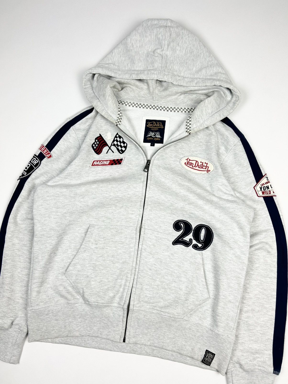 Ed Hardy Von Dutch racing zip up hoodie jacket Size US L / EU 52-54 / 3 - 4 Thumbnail