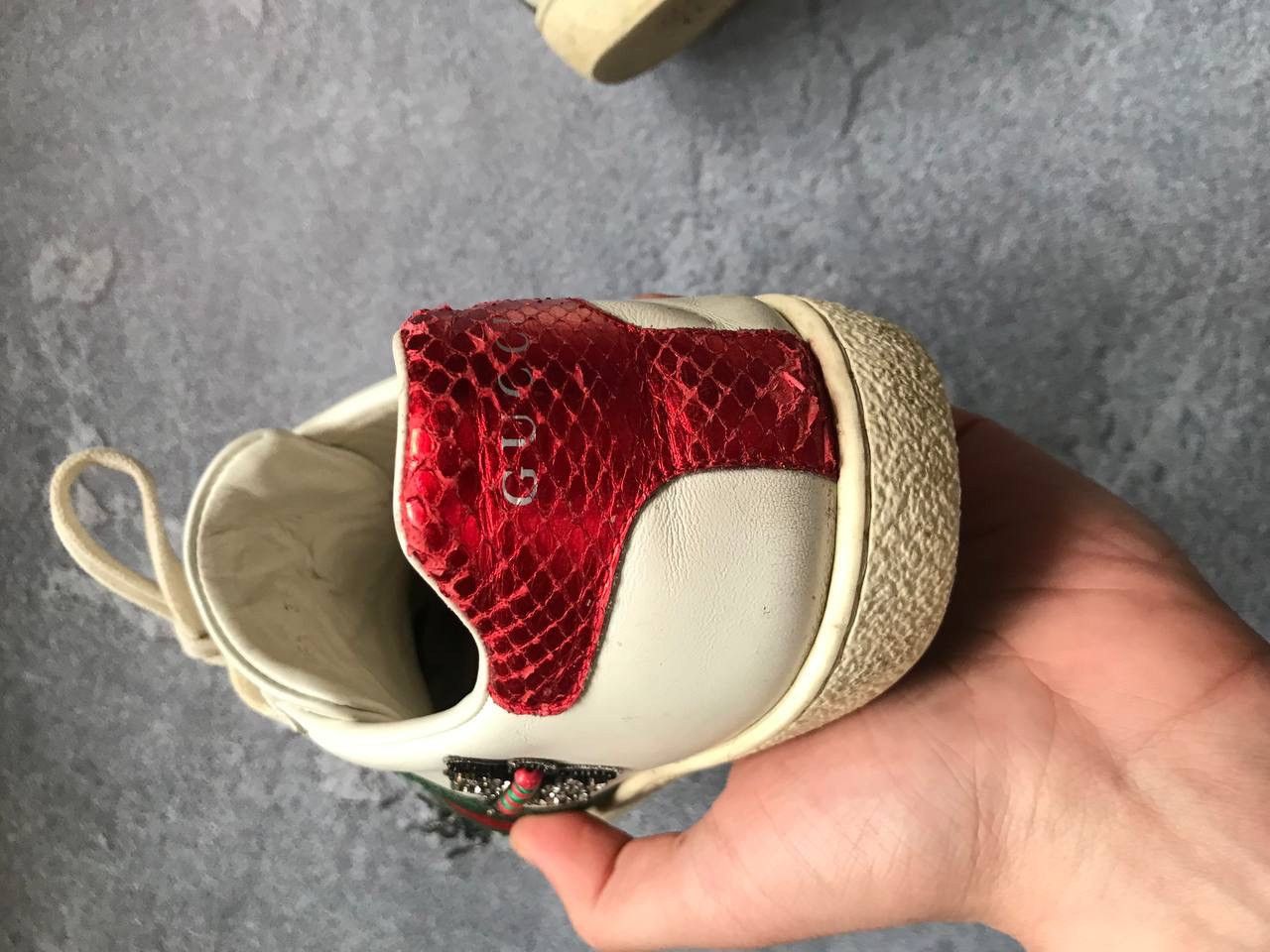 Gucci × Vintage Vintage Auth Gucci Ace Arrow OG Leather Sneaker Sz 38 Size US 8 / IT 38 - 8 Thumbnail