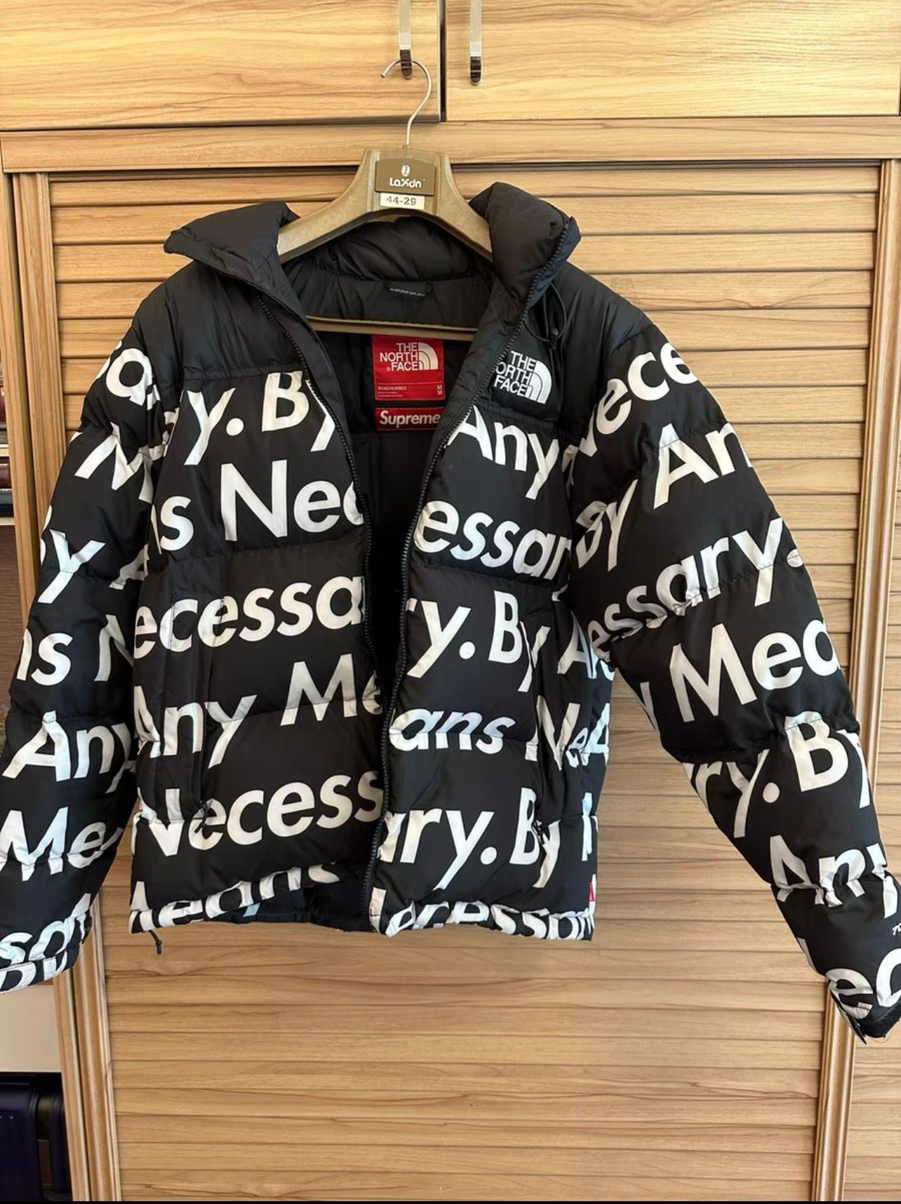 Pre-owned Supreme X The North Face Supreme Tnf The North Face Black Bamn Nuptse Jacket