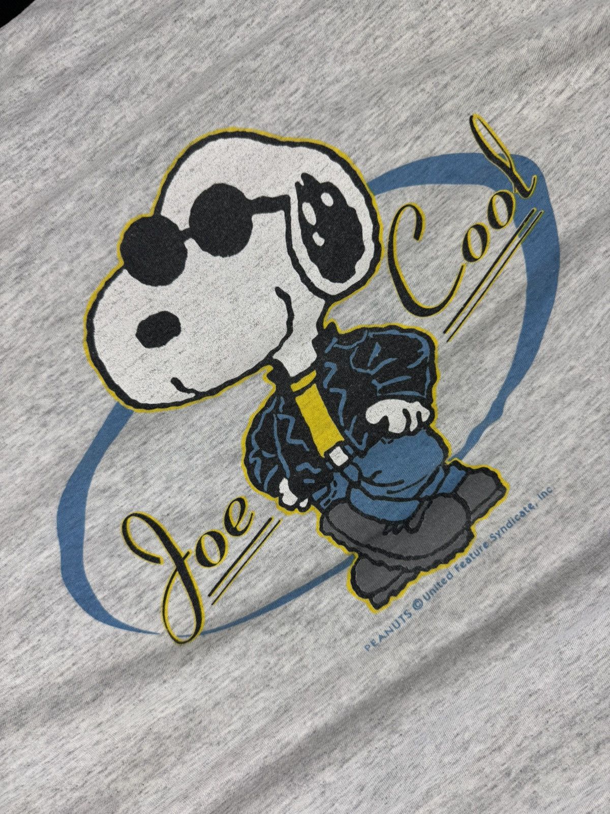 Peanuts × Vintage Vintage 90s Peanuts Snoopy Joe cool graphic tee two tone Size US XL / EU 56 / 4 - 6 Thumbnail