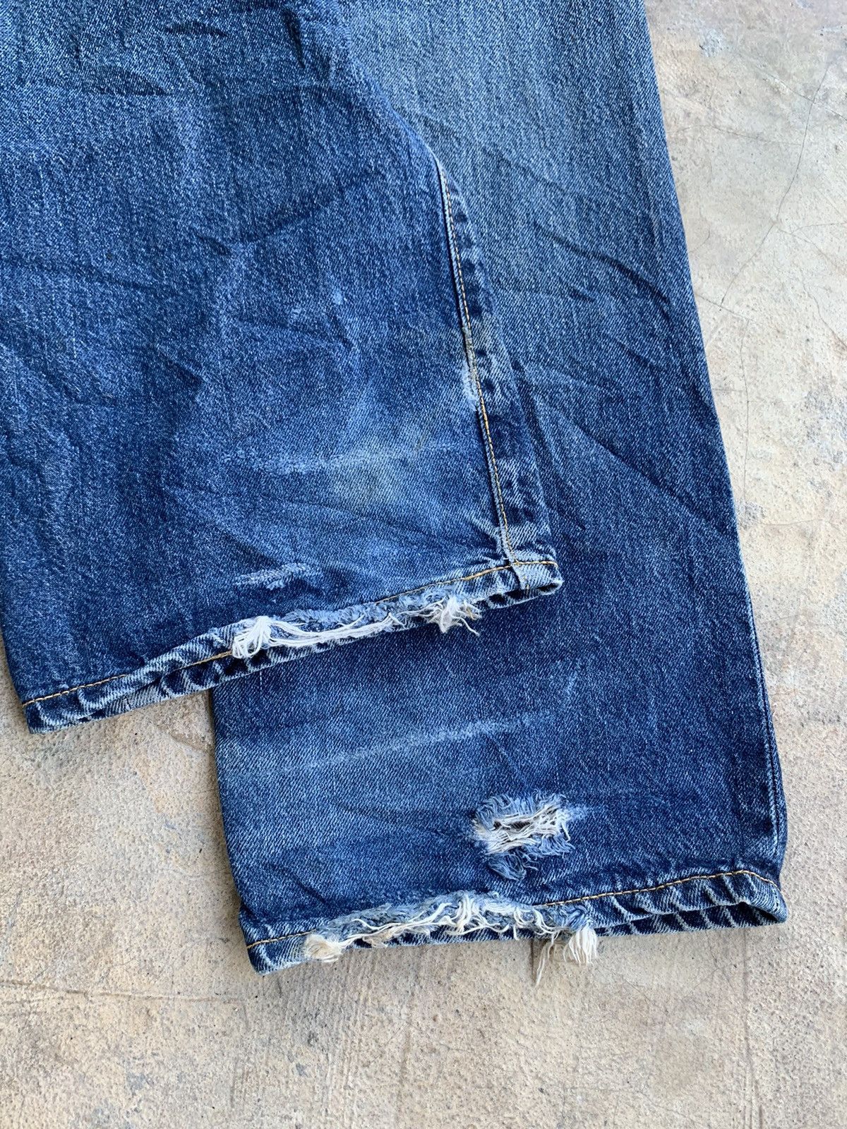 Edwin × If Six Was Nine Vintage Distressed Edwin 505 Redline Selvedge Denim Size US 27 - 21 Thumbnail