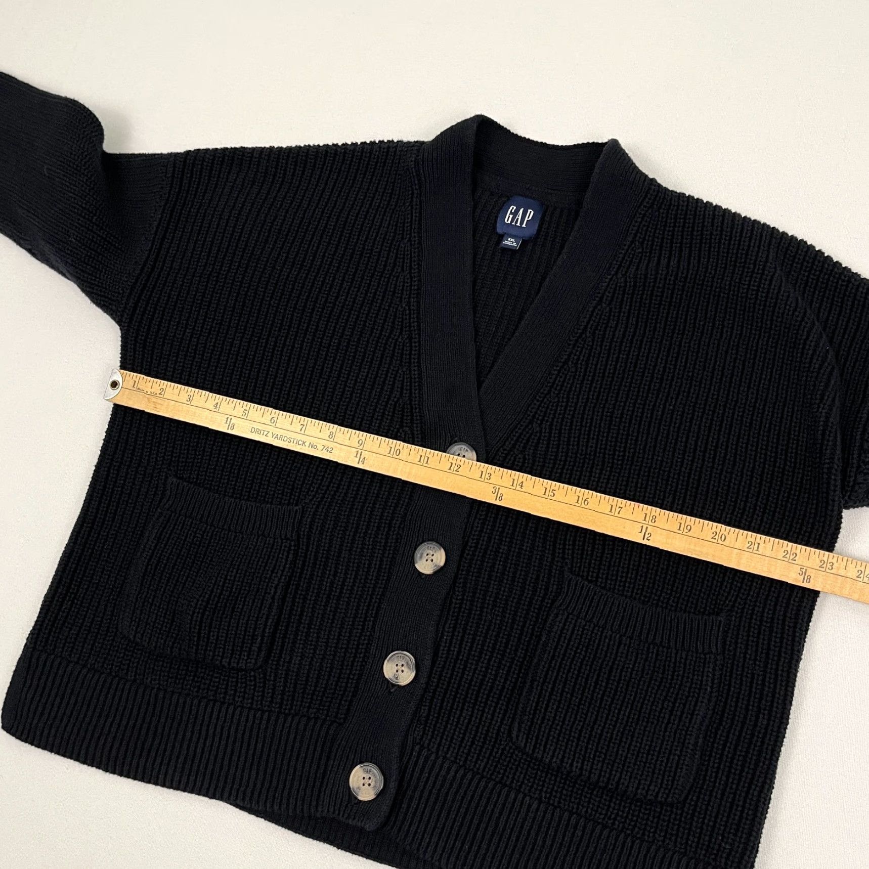 Gap GAP Cardigan Sweater Women L / XL Dark Navy Blue Knit Academia Grandma Core Prep Size XL / US 12-14 / IT 48-50 - 4 Thumbnail