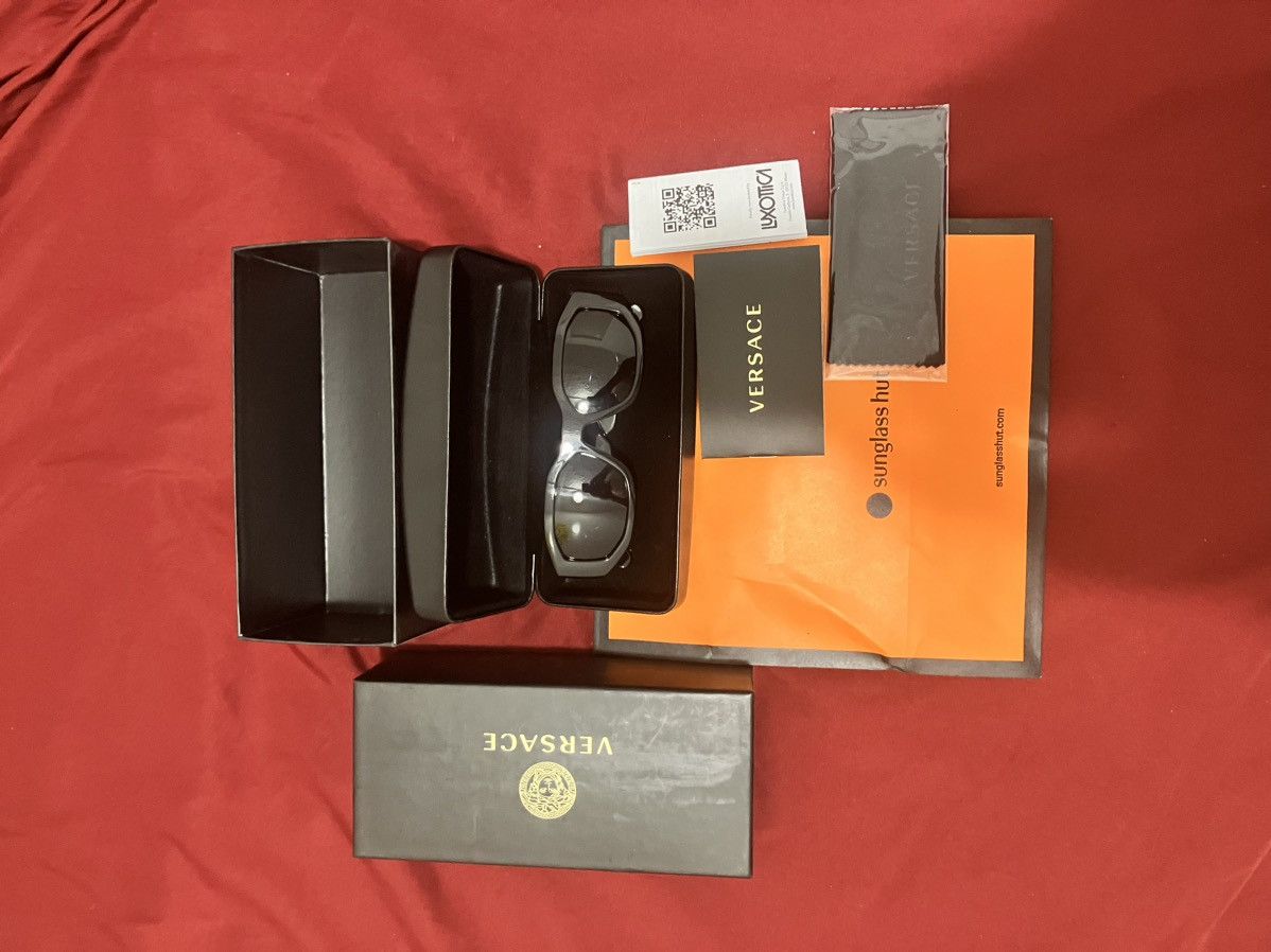 image of Biggie Versace Glasses in Black, Men's