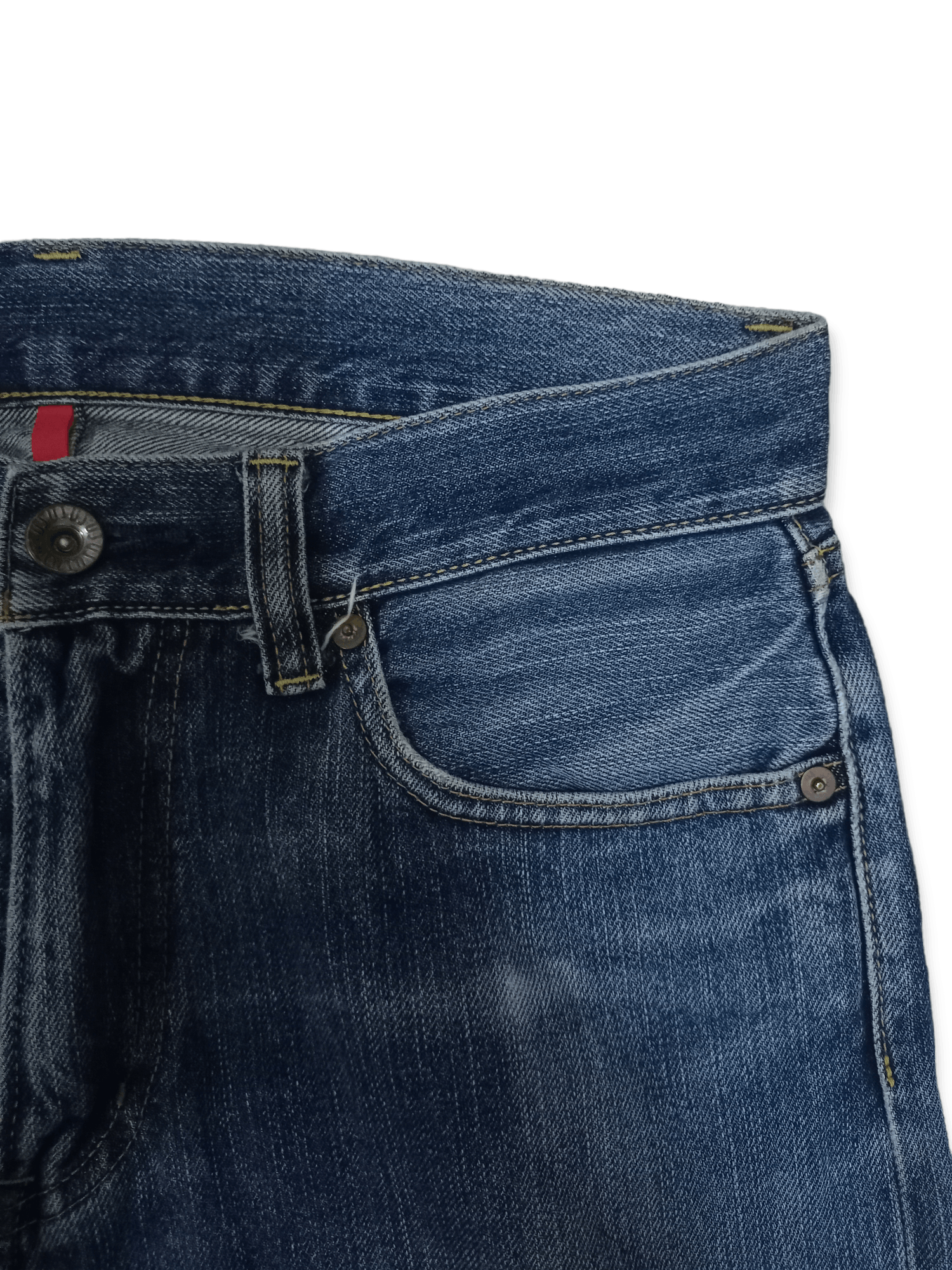 Japanese Brand × Uniqlo Vintage Japanese Uniqlo Selvedge Blue Wash Loose Jeans Size US 32 / EU 48 - 6 Thumbnail
