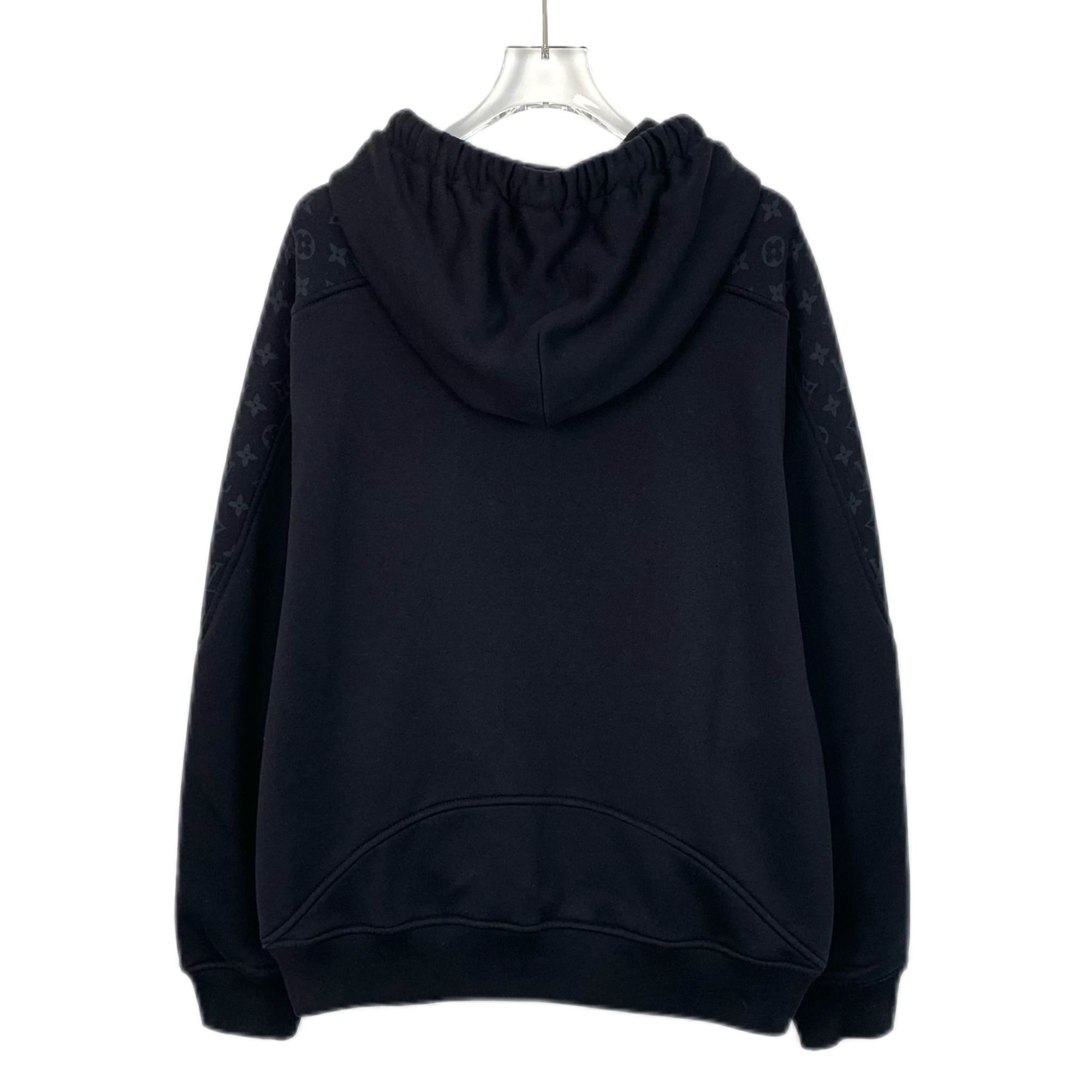 Louis Vuitton Louis Vuitton Black Monogram Logo Print Cotton Hoodie Sweats Size S / US 4 / IT 40 - 2 Thumbnail
