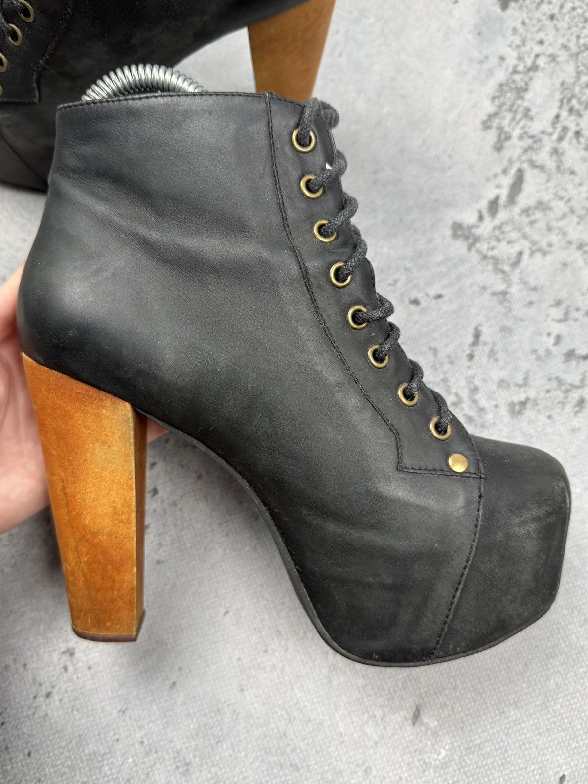 Jeffrey Campbell Havana Last by Jeffrey Campbell Handmade Leather Boots Size US 6 / IT 36 - 6 Thumbnail