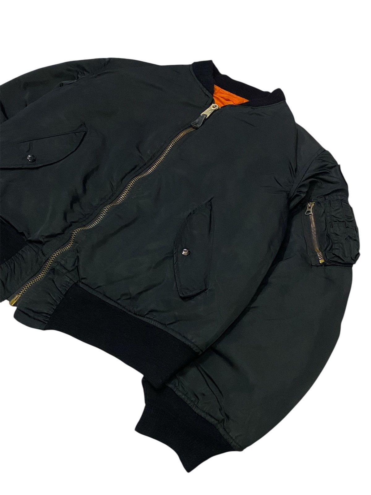 Alpha Industries Vintage 80s Alpha Industries MA-1 Flyers Jacket Size US L / EU 52-54 / 3 - 19 Thumbnail