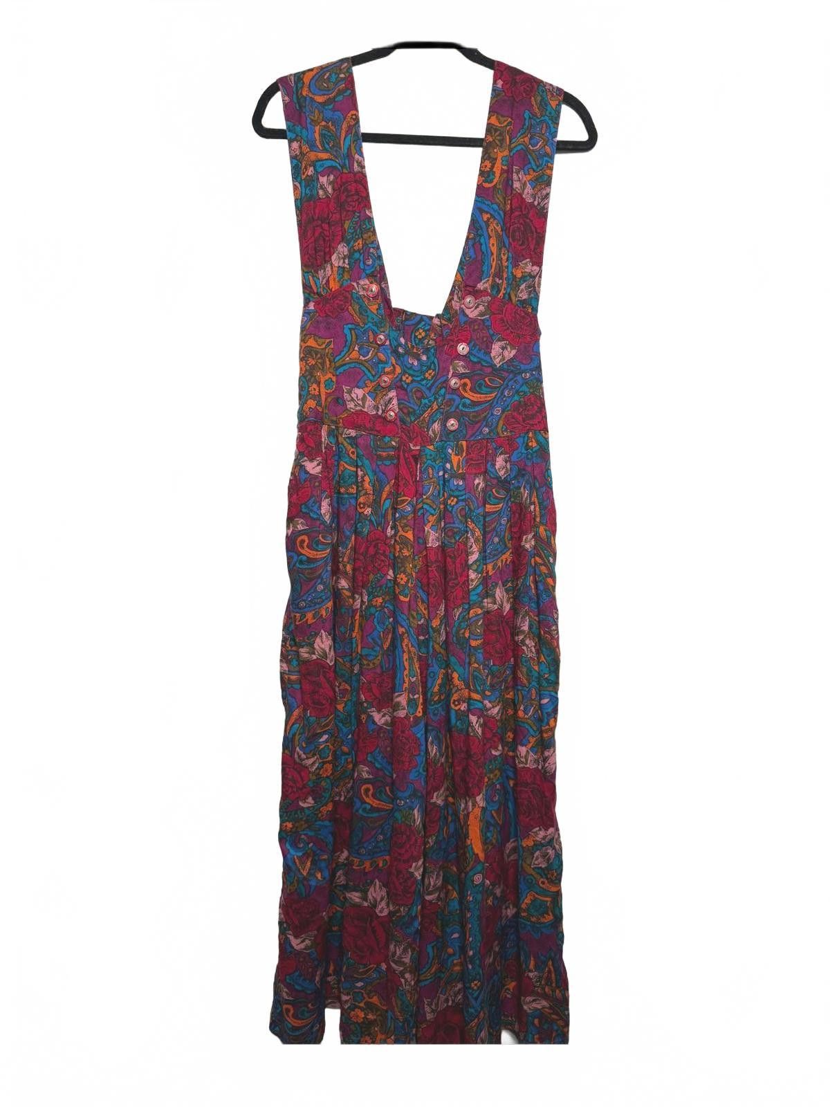 Designer Vintage Paisley Abstract Wide Leg Jumper Size 32" / US 10 / IT 46 - 4 Thumbnail