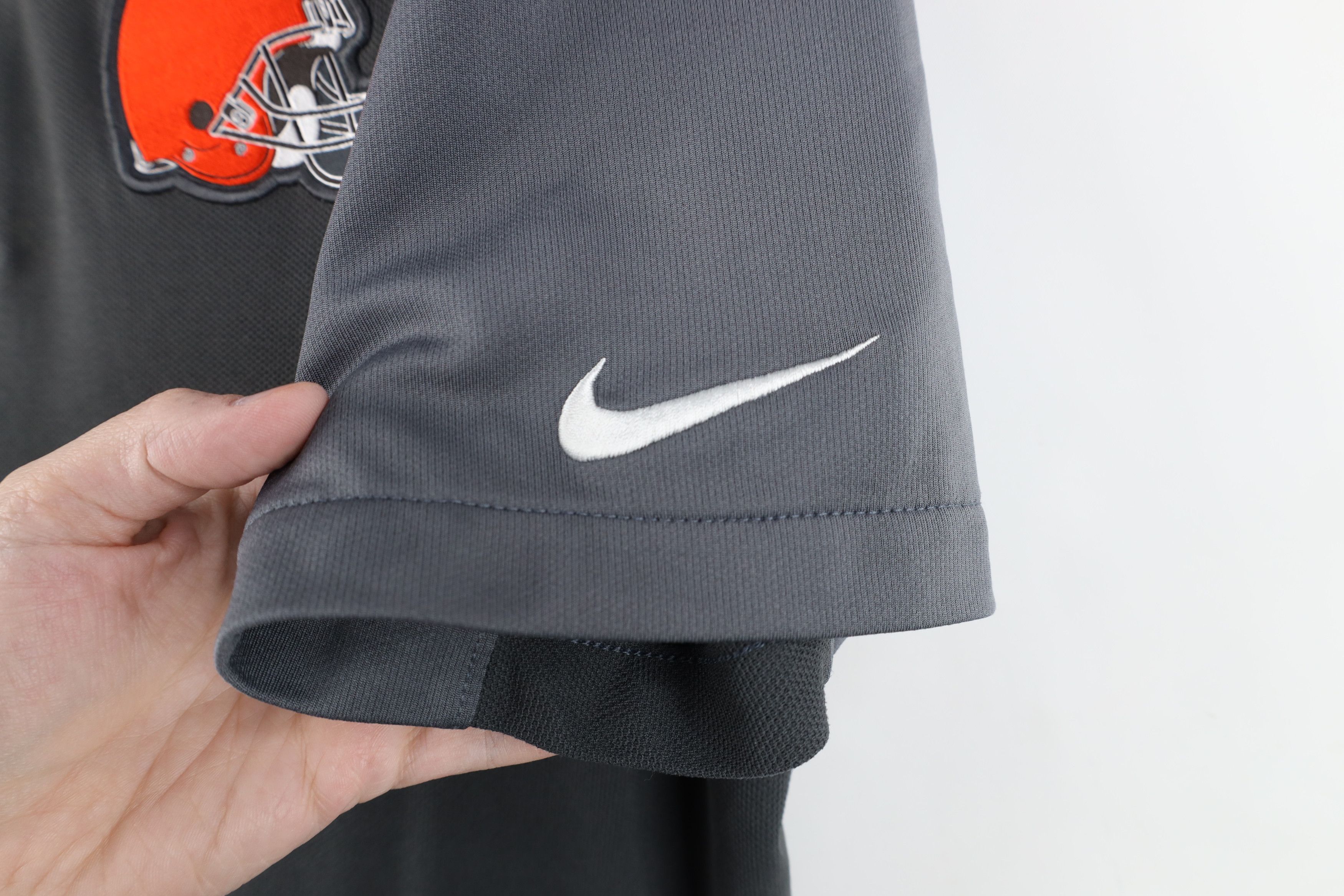 Nike Nike NFL Browns Football Short Sleeve Golf Polo Shirt Gray Size US L / EU 52-54 / 3 - 6 Thumbnail