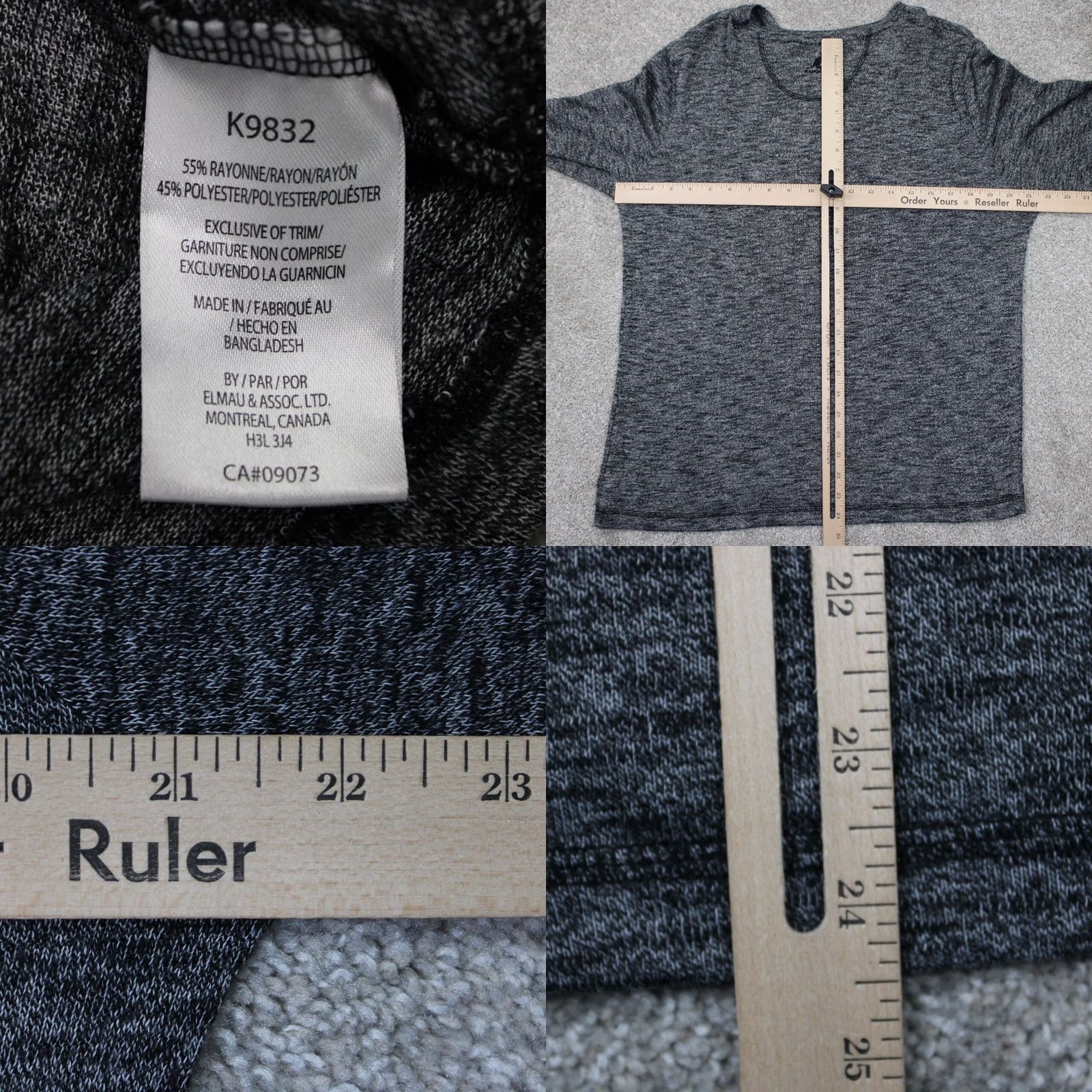 Kangol Kangol Henley Shirt Mens Medium Gray Lightweight Long Sleeve Pullover Rayon/Poly 55% Rayon 45% Polyester Shirt Mens Size US M / EU 48-50 / 2 - 8 Thumbnail