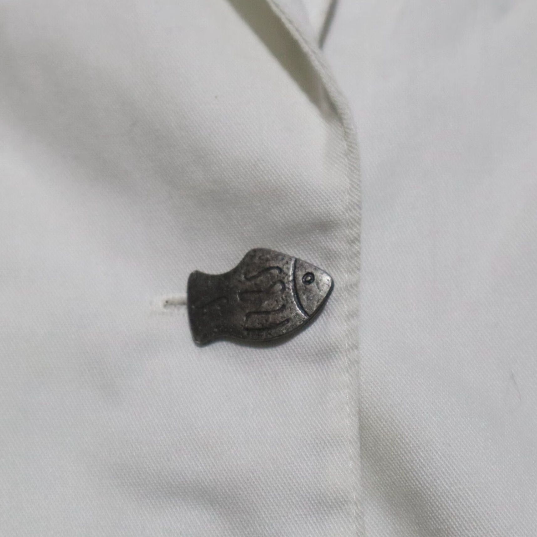 Vintage VINTAGE Donnkenny DK Gold White Sea Shell Blazer Jacket Women's Medium Size M / US 6-8 / IT 42-44 - 3 Thumbnail