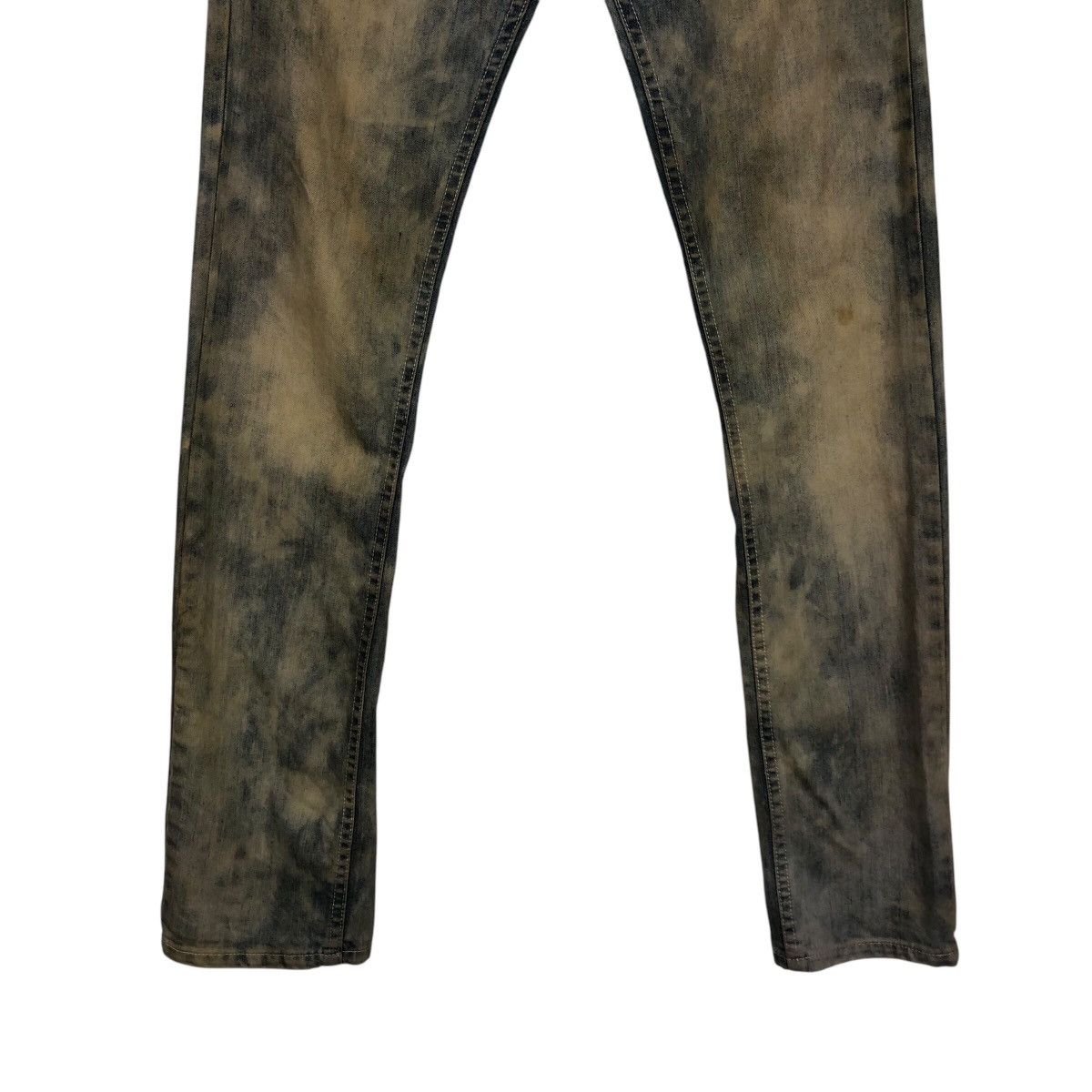 Japanese Brand Vintage Skinny Denim Jeans Glad News Acid Wash Issey Miyake Size US 34 / EU 50 - 6 Thumbnail