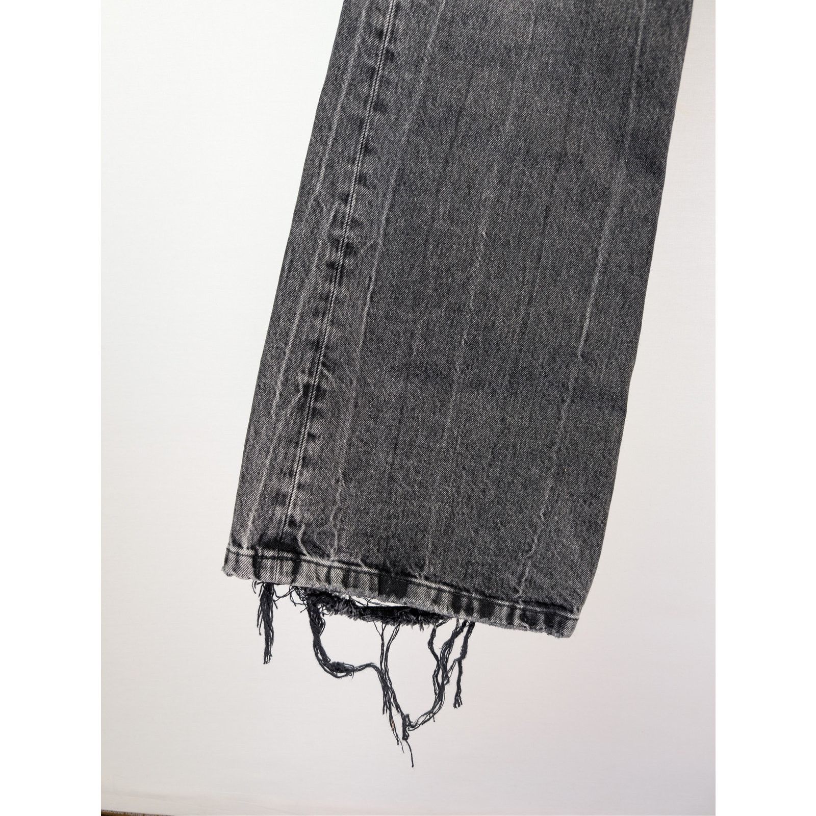 Balenciaga o1rshd1 Flared Pants 1090 Organic Japanese Denim in Noir Size US 30 / EU 46 - 8 Thumbnail
