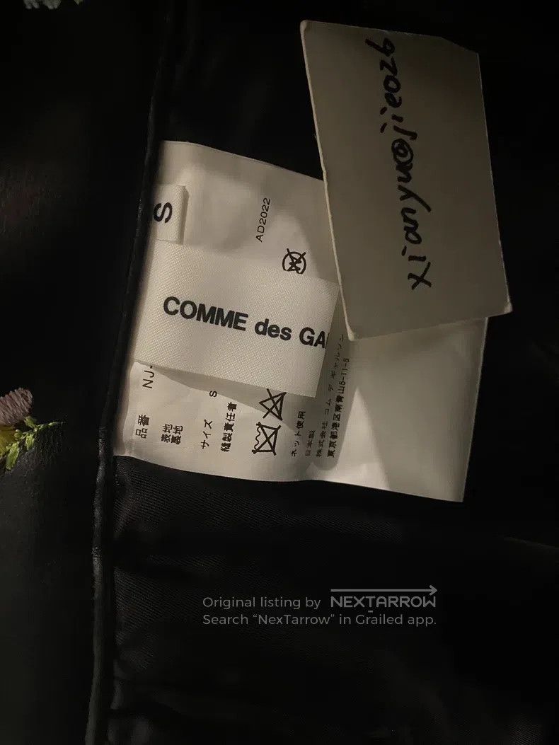Comme des Garcons Comme Des Garcons Embroidered leather skirt Size S / US 4 / IT 40 - 7 Thumbnail