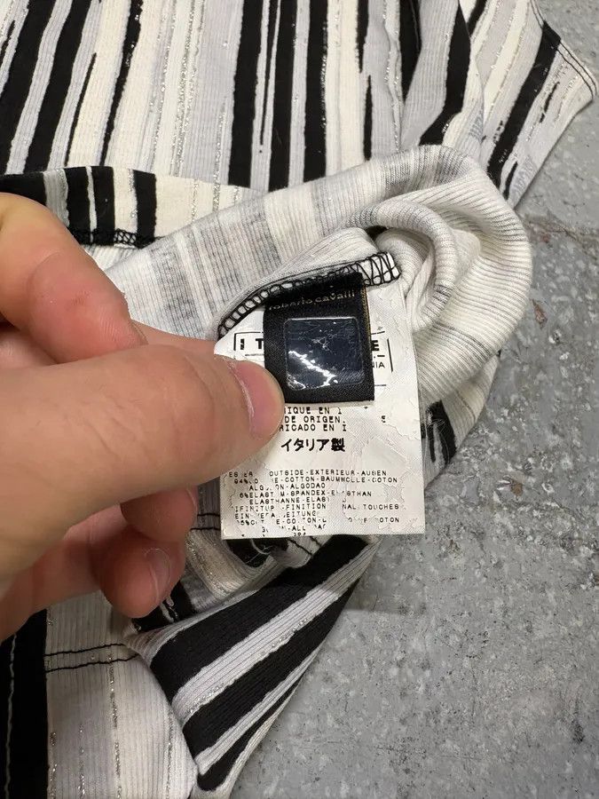 Just Cavalli × Vintage 2000s Cavalli Elevation Piano Black & White Tank Top Size S / US 4 / IT 40 - 7 Thumbnail