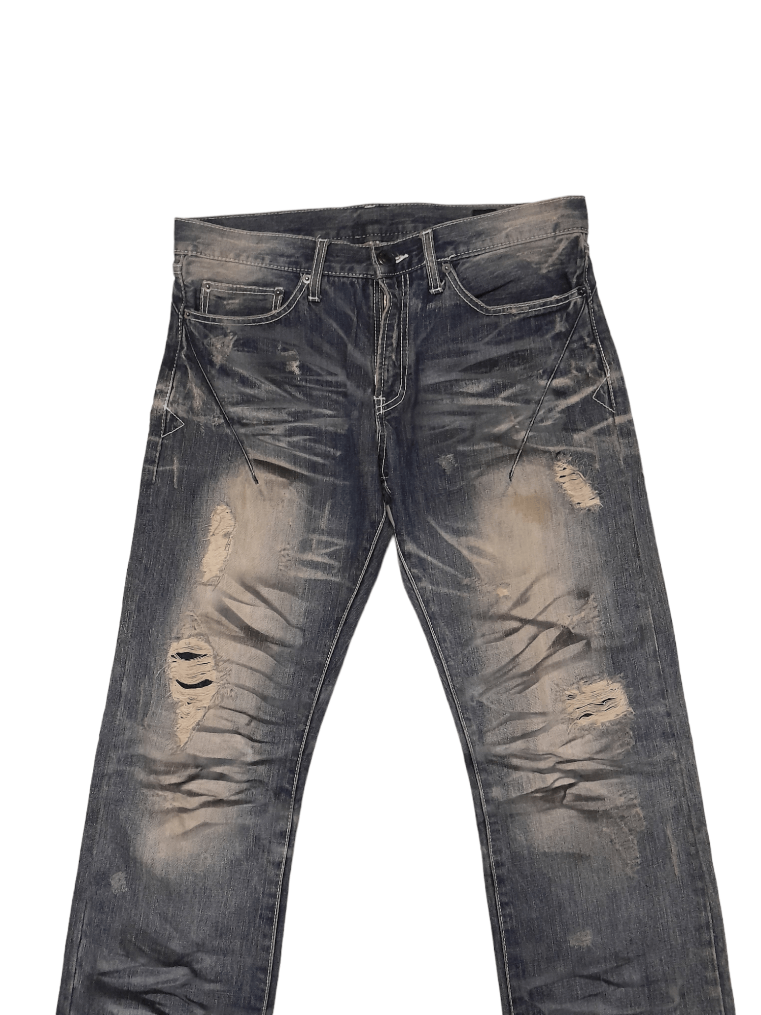 semanticdesign Semantic Design Special Ed. Distressed Japan (F274) W33 Size US 33 - 2 Thumbnail