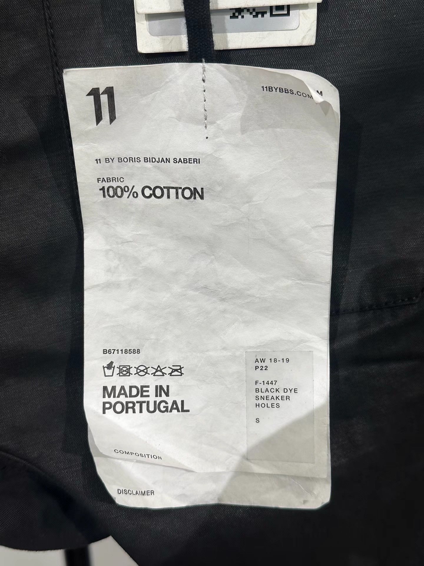 11 By Boris Bidjan Saberi Boris Bidjan Saberi 11by bbs Wax Coated Straight Pants K35 Size US 31 - 9 Thumbnail