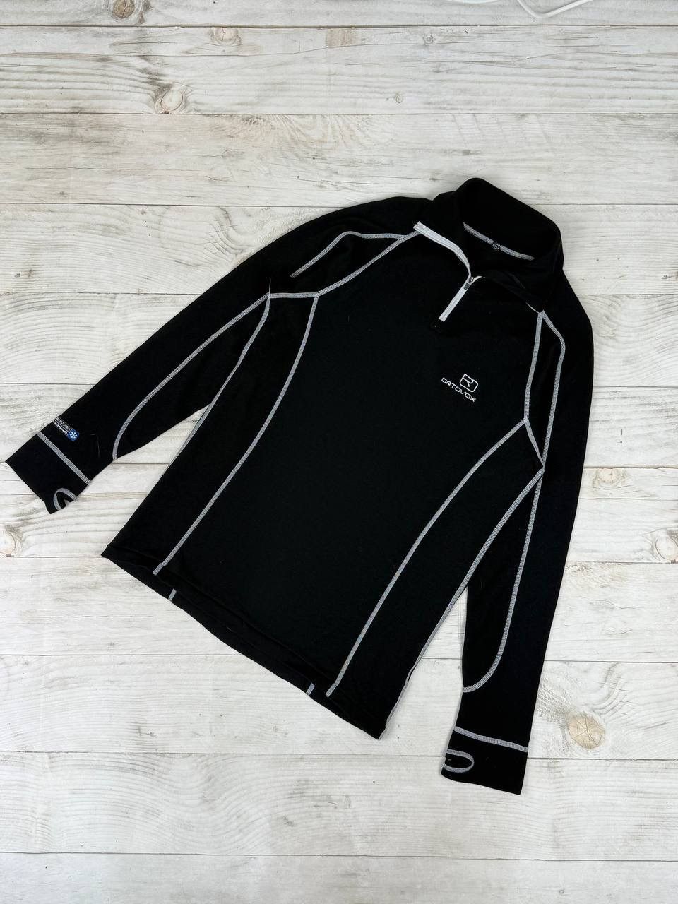 ORTOVOX Ortovox Merino Wool 1/4 Zip Long Sleeve T-Shirt Size US XL / EU 56 / 4 - 1 Thumbnail