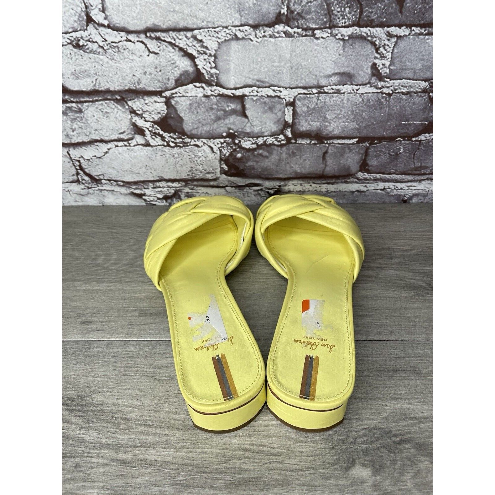 Sam Edelman Sam Edelman Dawson Yellow Leather Slides Heel Sandals Women’ Size US 10 / IT 40 - 5 Thumbnail