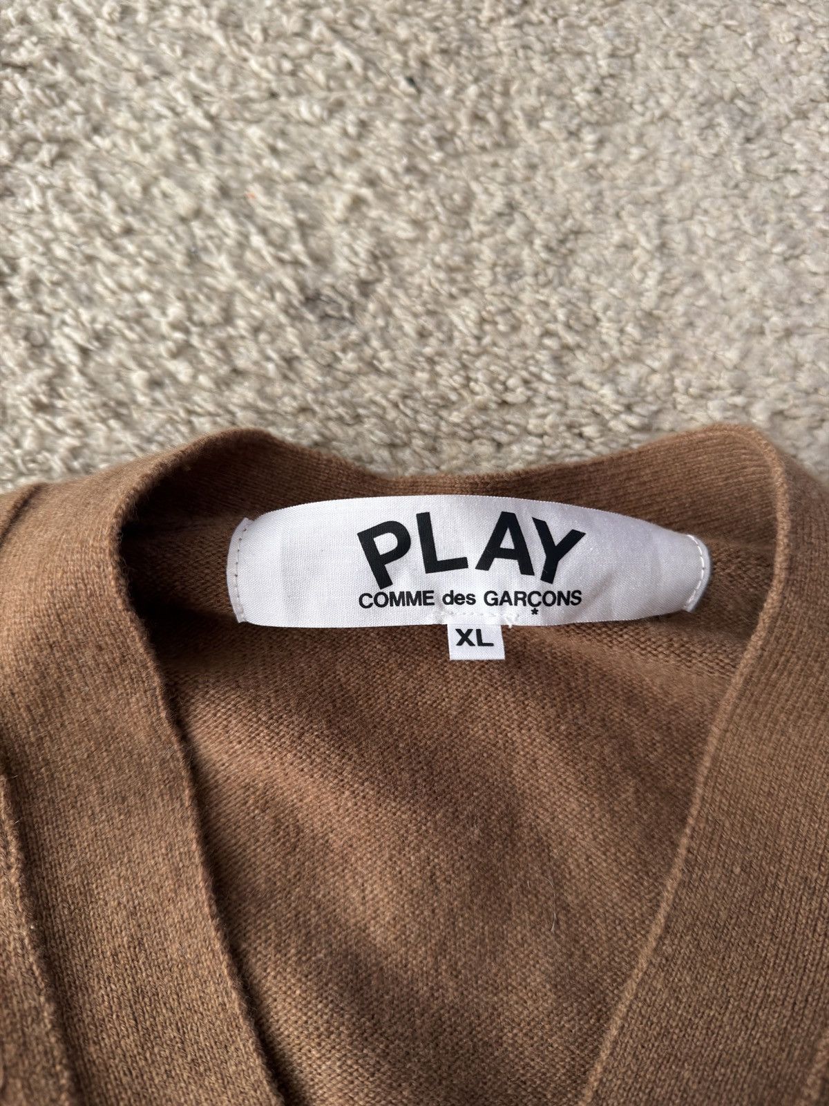 Comme des Garcons PLAY Comme des Garcons Play double heart cardigan XL Size US XL / EU 56 / 4 - 4 Thumbnail