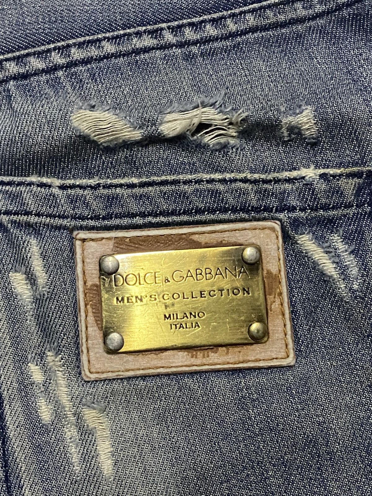 Dolce & Gabbana Vintage Dolce & Gabbana Distressed Distressed Skinny Jeans Size US 30 / EU 46 - 13 Thumbnail