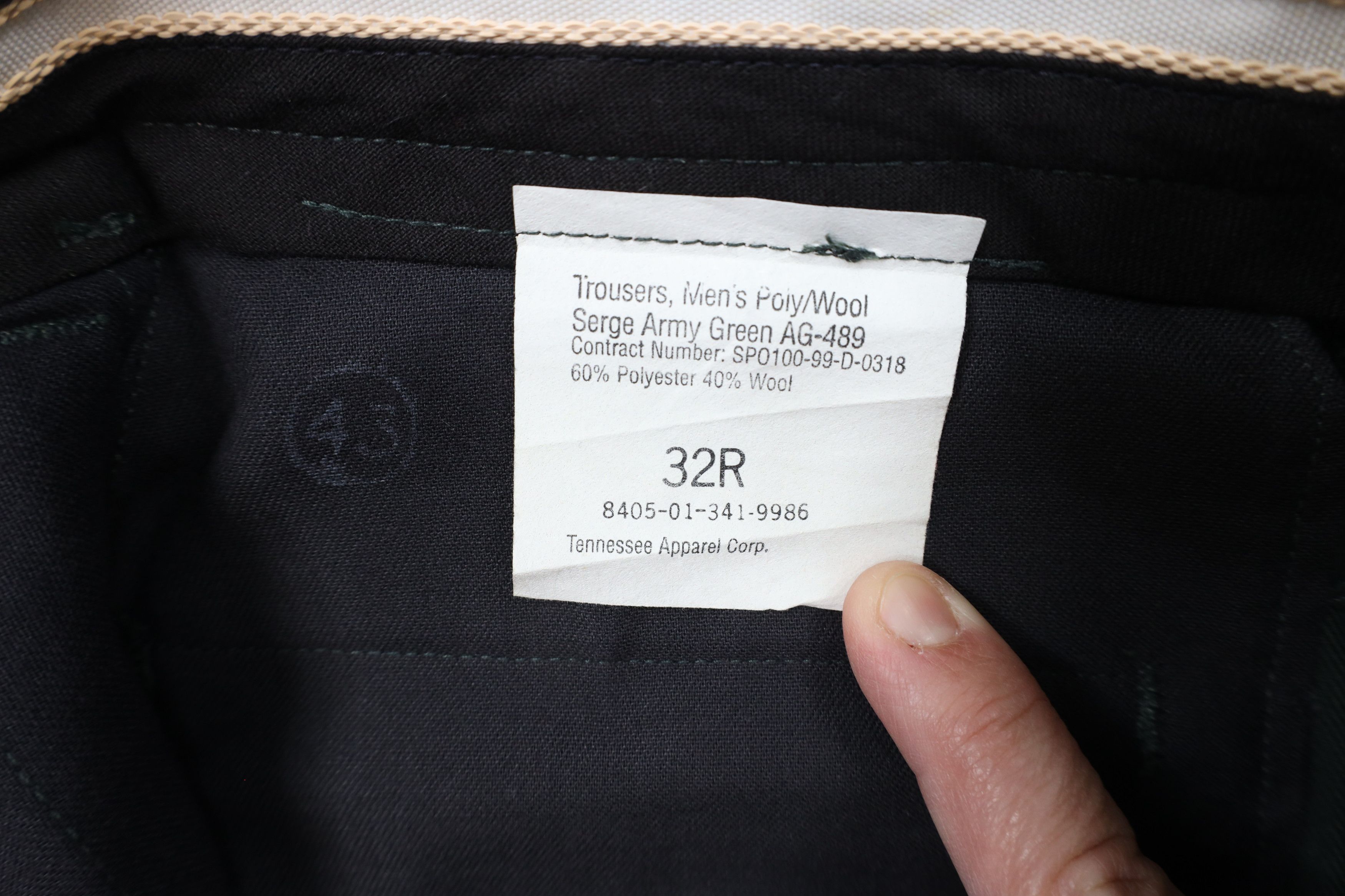 Vintage Vintage 90s Military Army Green Wool Blend Pants Trousers Size US 30 / EU 46 - 8 Thumbnail