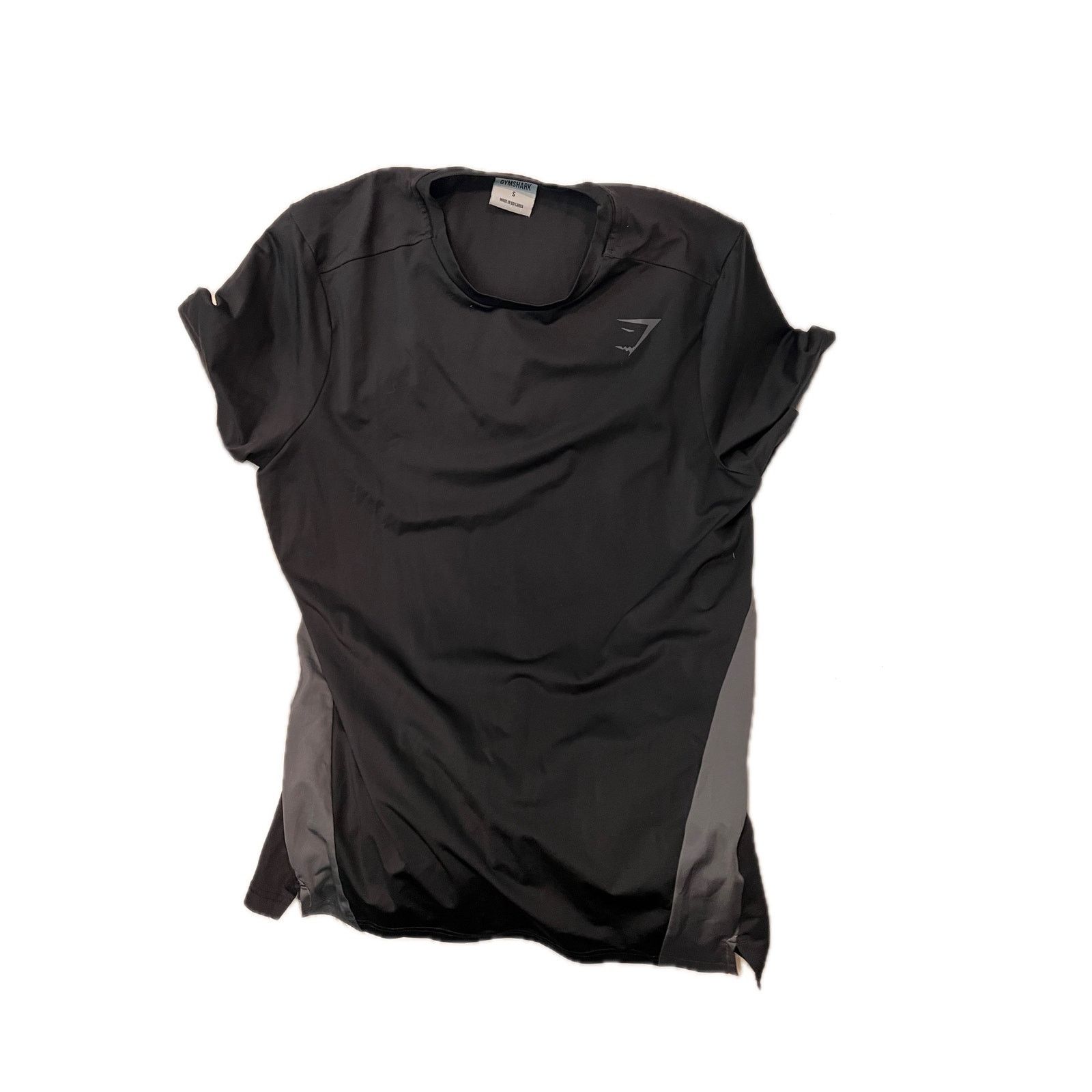 Gymshark Gymshark Black Gray Sweat Wicking T-Shirt Mens S Size US S / EU 44-46 / 1 - 1 Thumbnail